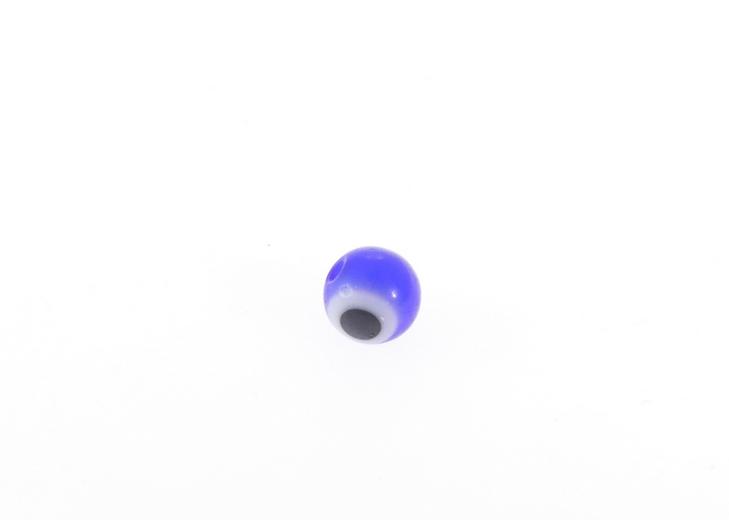 חרוז עין עגול 6 ממ גוון כחול רויאל